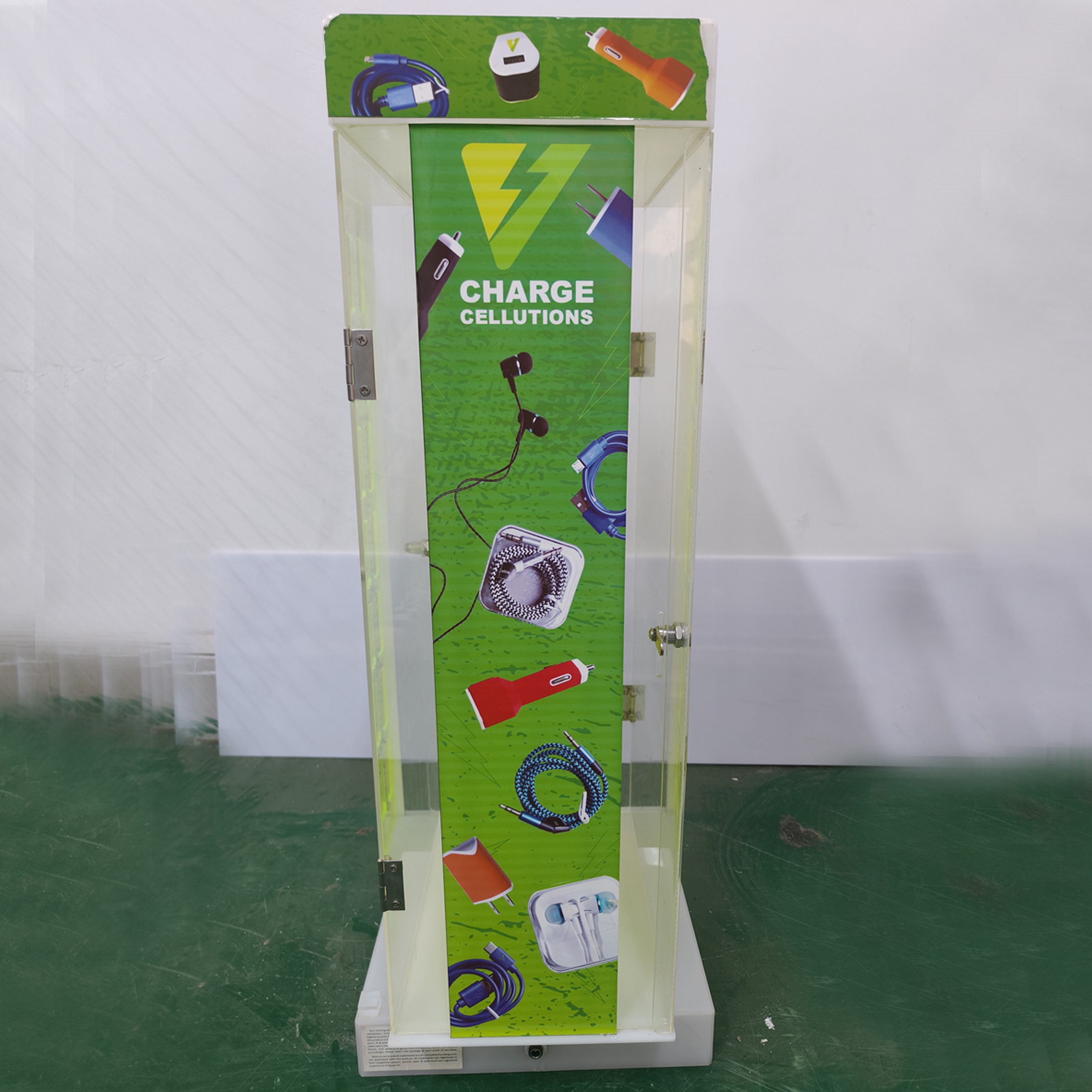 oplader display stand